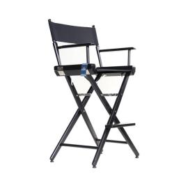 Filmcraft Pro Series Tall Director's Chair (30", Black Frame, Black Canvas)
