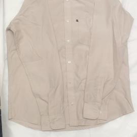 A-ONE Branded Shirt In Creamy Color With Full Sleeves For Sale
